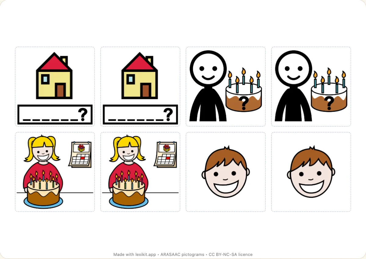 Memory game to print, first page: Introducing yourself