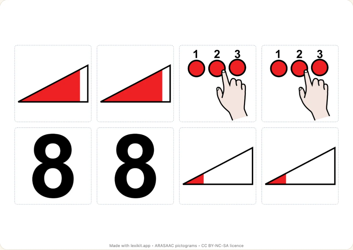 Memory game to print, first page: Numbers