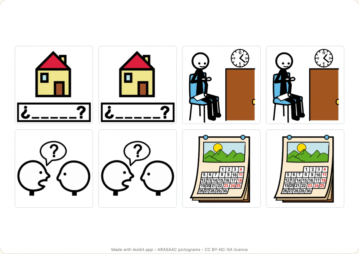 Memory game to print, first page: Paperwork