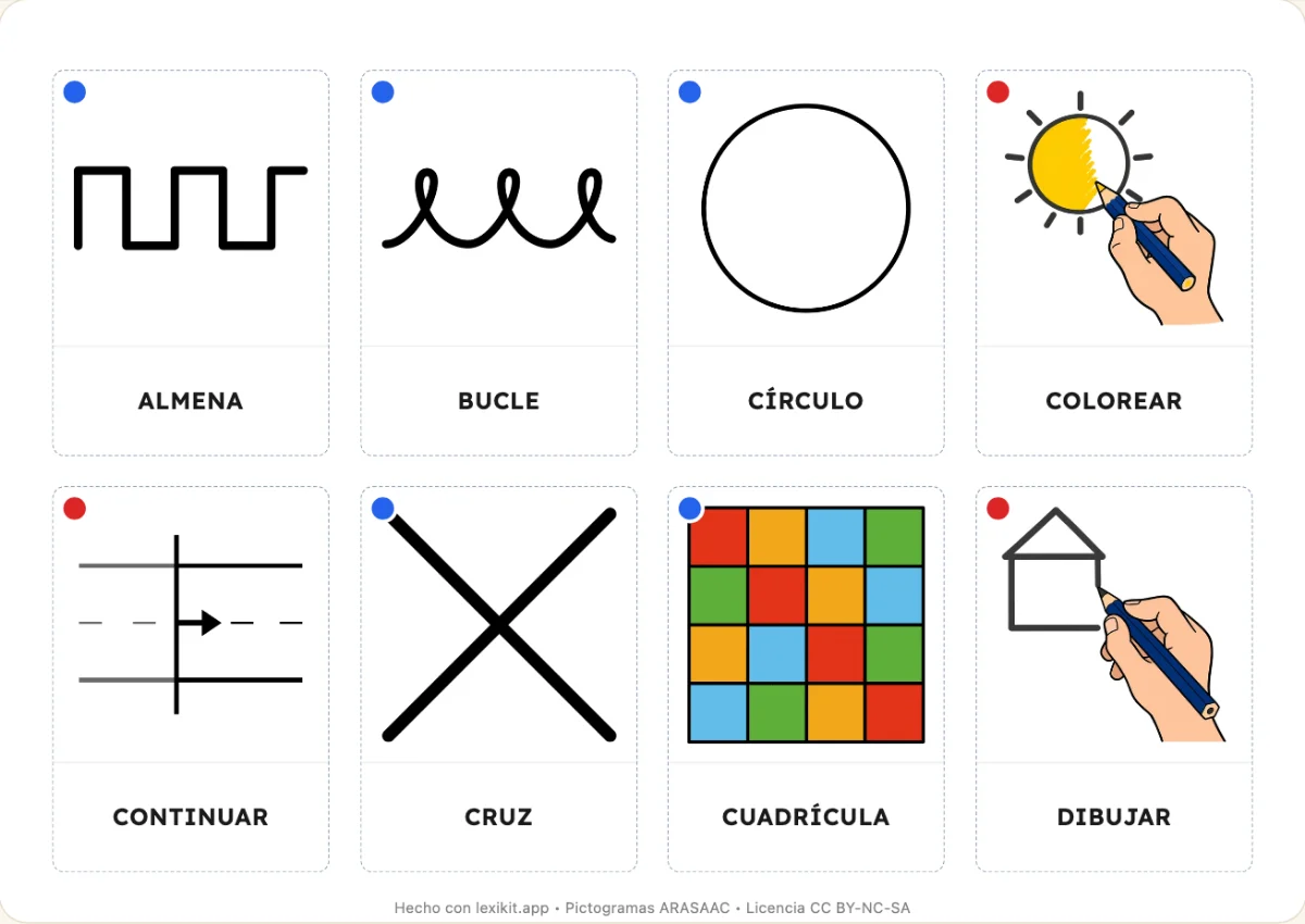 Formas, trazos y abecedario para imprimir