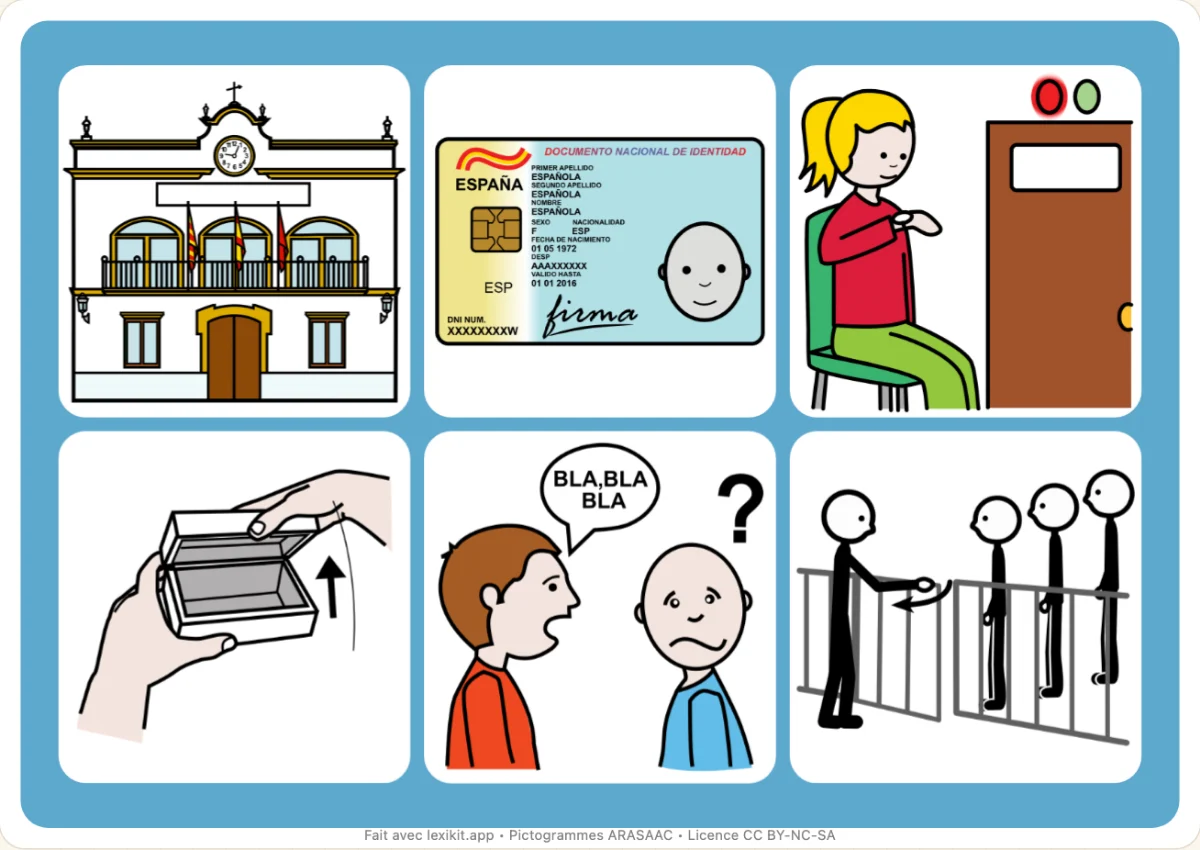 Loto à imprimer, première page : Les démarches